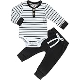 Newborn Baby Boy Girl Clothes Ribbed Knitted Long Sleeve Romper Pants Solid Cotton Infant Fall Winter Outfits 2Pcs