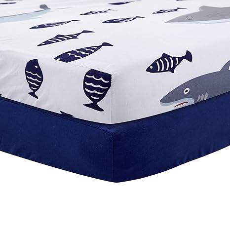 baby boy shark crib bedding