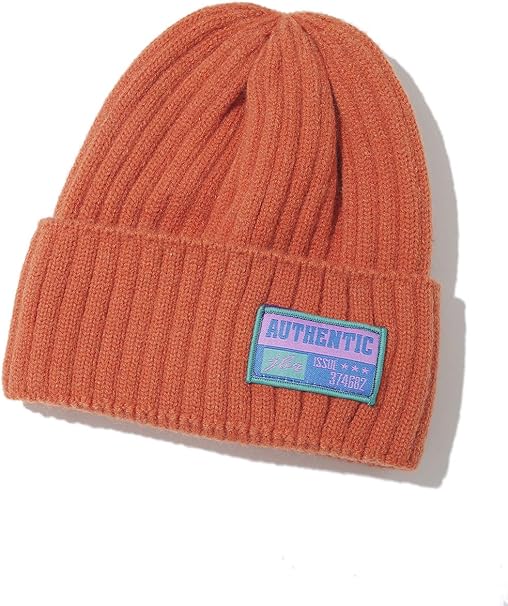 Amazon Spinns ネオンカラータグ ニット帽 メンズ レディース ユニセックス ニット ビーニー 帽子 スケーター ストリート プレゼント おそろ ブラック オレンジ ホワイト スピンズ Spinns オレンジ ニット 通販