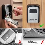 Grifema GA1003 Key Safe Wall Mounted Large Capacity 4 Digit Password Gray view 5