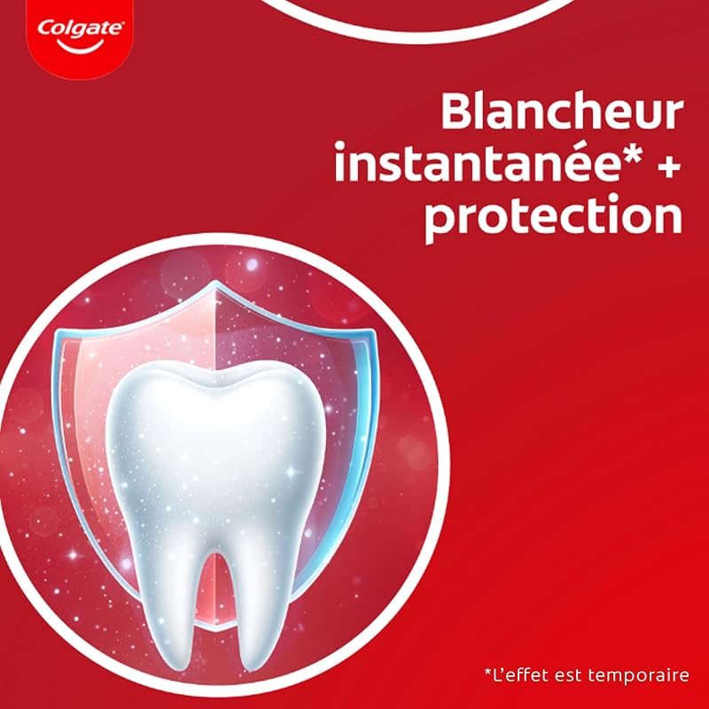 Dentifrice Blancheur Max White Optic, Lot de 4 x 75 ml