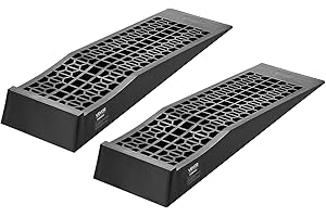 VEVOR Car Ramps, 2 PCS 20000 lbs GVW Capacity, 2.56 in Lift Height, Portable Low Profile Car Service Ramps for Home Garage Ma