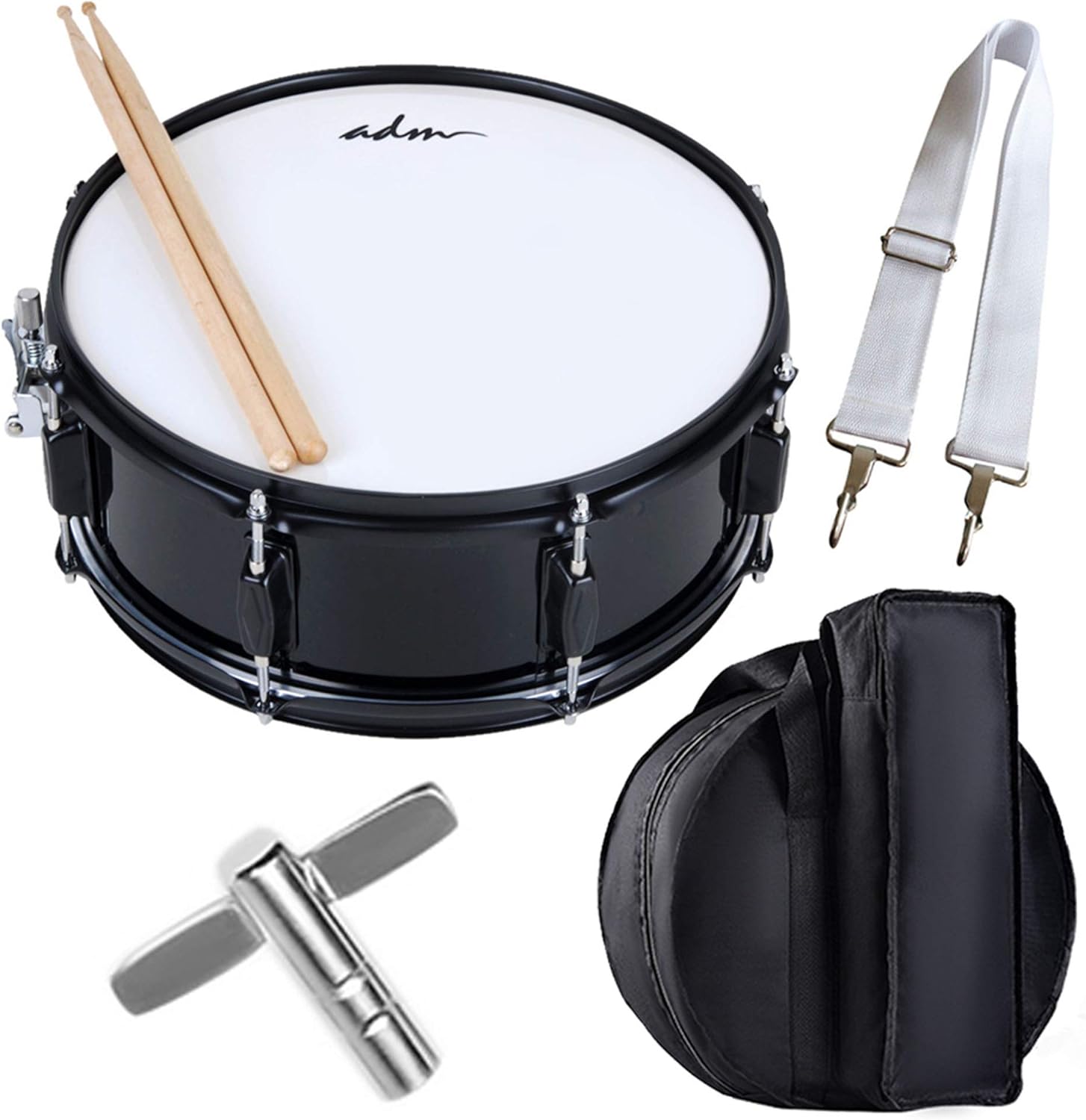 ADM 14"X 5.5" Student Snare Drum Set, Kids Snare Drum