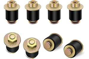 Siptenk 3/4" Freeze Rubber Expansion Plug 8 pcs, Automotive Rubber Expandable Freeze Plugs for Engine