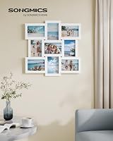 SONGMICS 9-Photo Collage Frame Set 4x6 Glass Backed Wall Mount RPF029W01 view 2
