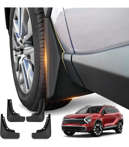 Lot De 4 Bavettes Garde-boue Pour Kia Sportage 2023-2024 - Protection Anti-éclaboussures, Sans Perçage
