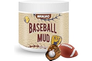 WANJAO Baseball Mud, Football Prep Kit Improves Grip Control for Pitchers Batters Players Football Mud Breaking in New Baseballs for Leather & Synthetic Game Balls, 250ML