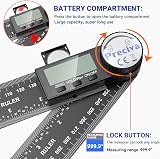 Preciva Digital Angle Finder Tool 400mm Ruler Protractor Internal External view 4