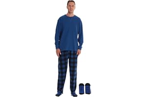 #followme Mens Microfleece Pajama Pants Set with Socks