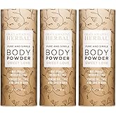 Body Powder for Women, Cornstarch and Talc Free Powder, Bath and Dusting Powder, Amber Oil, Frankincense Essential Oil, Ylang-Ylang, Vanilla, Warm Scent, Ora's Amazing Herbal, Sweet Love 2.5 oz 3 pack