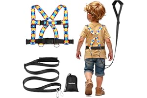 HOOMTREE Safety Harness Leash for Kids with Autism, Special Needs and Older Children Ages 6-12 | Adjustable Teens Walking Har
