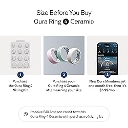 Oura Ring 4 Ceramic - Tide - Size 9 - Size Before