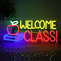 Welcome Class Neon Sign Student Classroom Neon