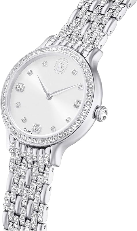 Imber Orologio, con Cristalli Cry, Swiss Made, Meccanismo al Quarzo, Impermeabile Fino a 50 m, Finitura in Acciaio Inossidabile, 31 x 31 mm, 8 mm, 14,3-16,6 cm, 1,4 cm