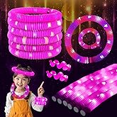 ERGDUTNK Pink 6PCS Glow Sticks Stocking Stuffers Party Favors-Glow in The Dark Party Supplies for Kids and Adults, Perfect for Festivals, Birthday Parties, Raves, Concerts, and Camping Decorations