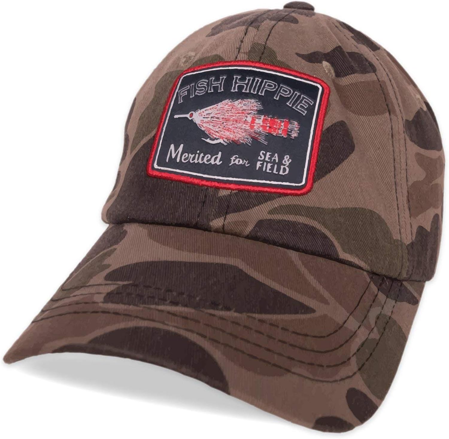 Fish Hippie Merited Camo Hat at Amazon Men’s Clothing store