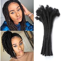 Amazon.com : 10 inch 30 Strands 100% Human Hair Loc Extensions 0.6 ...