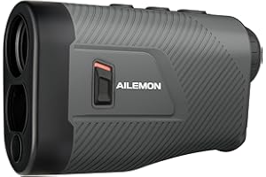 AILEMON 900 Yards Range Finder Golf Rangefinder with Slope Switch, 6X Magnification Laser Rangefinders Black/Gray