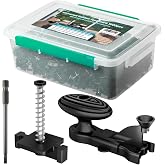 ZONEGRACE 1000 PCS Hidden Deck Fasteners for Composite Decking Board,Composite Deck Clips &amp; Plastic Hidden Fastners with Stainless Steel Screws &amp; Installation Tools,Universal Nylon Clips for Decking