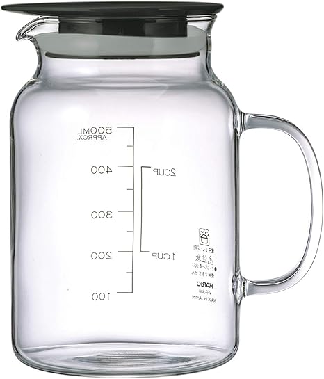 Amazon Hario ハリオ お酢 保存容器 ビネガーズフルーツポット 500ml ブラック 日本製 Vfp 500 B 1個入 ティーポット オンライン通販