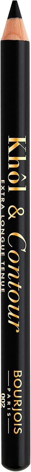Bourjois 2-in-1 Khôl and Contour Eyeliner and Eye Pencil 2 Ultra Black, 1.2g