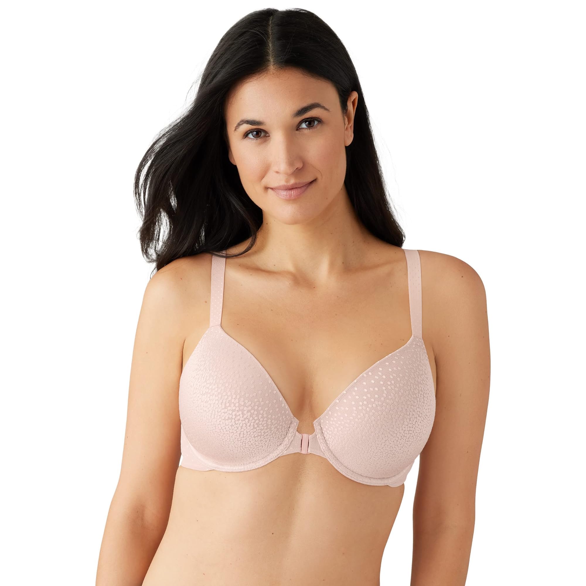 Photo 1 of Wacoal Women's Back Appeal Front Close Racerback T-Shirt Bra, Rose Dust, 36D