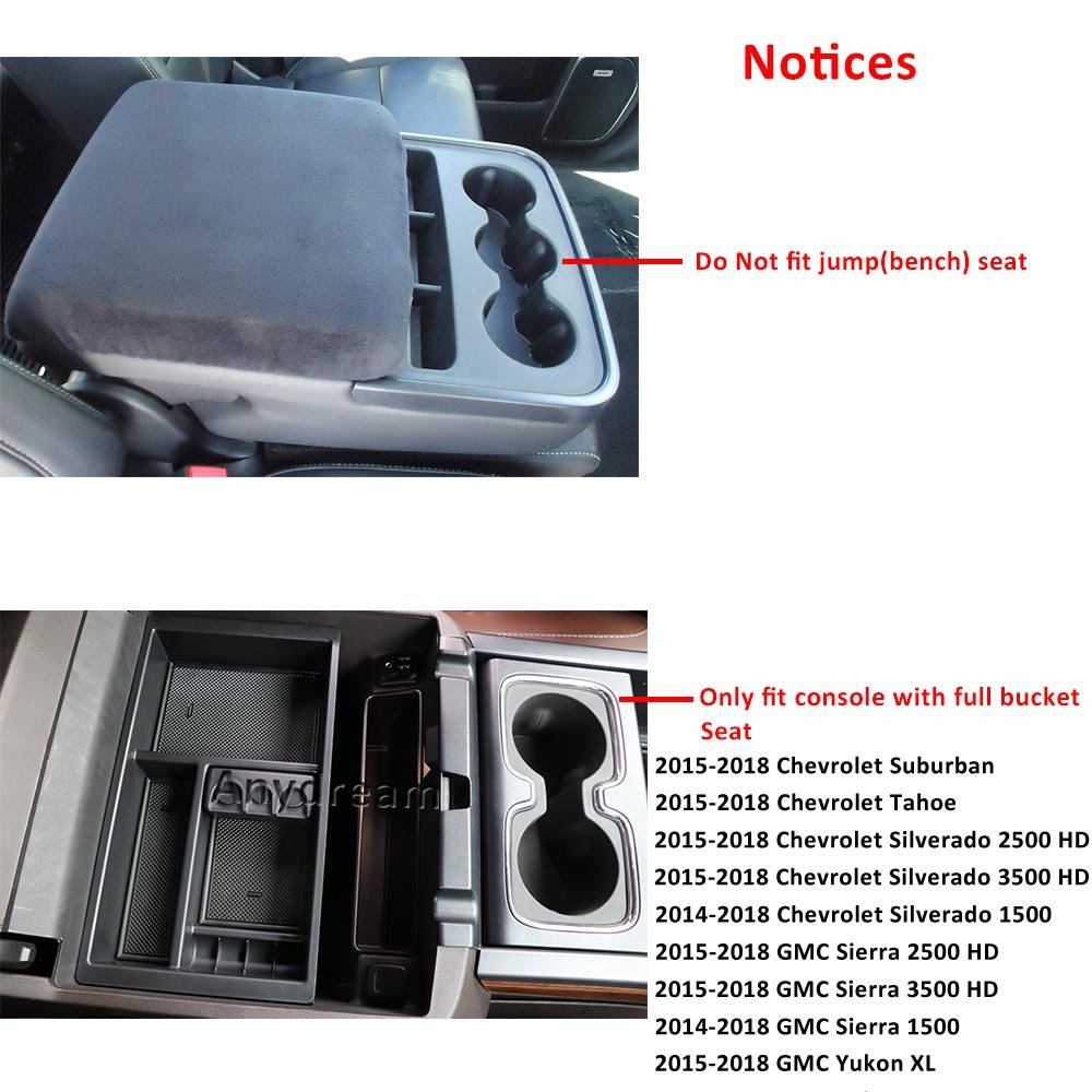 Interior Accessories Full Console w/Bucket Seats ONLY Anydream Center