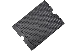 GFTIME 17.3"x12.7" bbq cast iron griddle pan for BroilKing Baron 420/440/490/520/590,Reversible grill griddle for BroilKing C
