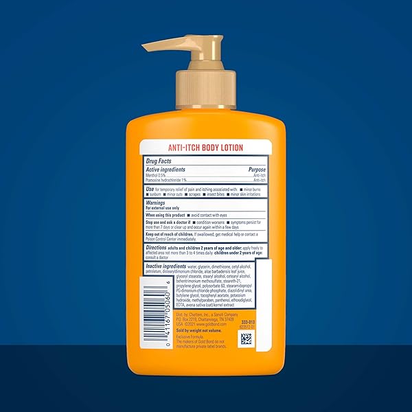GOLD BOND MEDICATED ANTI-ITCH BODY LOTION, 5.5 OZ., STEROID FREE, FAST ACTING ITCHY SKIN RELIEF, PACK OF 4