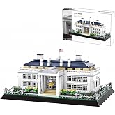 LQPFBSM White House Architecture Building Blocks Set 894 PCS Washington D.C. Landmark Model Kit for Adults Teens United States Capitol Souvenir Gift Educational Construction Toy for Home Office Decor