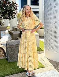 ZESICA Women's 2025 Summer Short Sleeve Maxi Dress