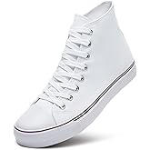 ZGR Men's High Top Canvas Sneakers Lace Up Classic Casual Walking Shoes