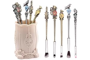 LENDOO 【2 Color Options】Harry Makeup Brushes Gift Set for Women Girls,Potter Makeup Brushes, Bronze Metal Makeup for Eyeshadow Eyeliner Blending Lip, Brushes Holder Not Included