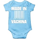 AW Fashions Made in VaChina Baby Bodysuit Funny Cute Baby Girl Clothing or Boy Outfit Infant Romper
