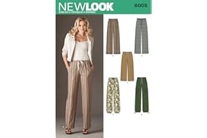 New Look Sewing Pattern 6005 Misses' Pants, Size A (10-12-14-16-18-20-22), White