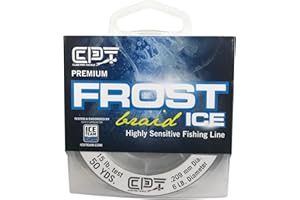 CLAM Pro Tackle 10997 CPT Frost Line Braid - 8lb - 3lb Dia - Smoke - 50 Yard