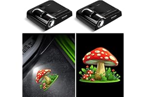 VAITARKLI Car Door Lights Projector, 2PCS Cute Mushroom Car Door Projector Lights Universal Welcome Courtesy Ghost Shadow Lamp Fit for All Car Models Mushroom