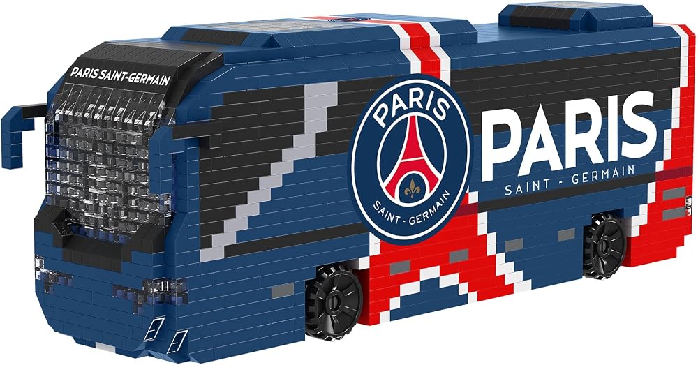 FOCO Paris Saint-Germain BRXLZ 3D Bricks Coach Construction Toy Model