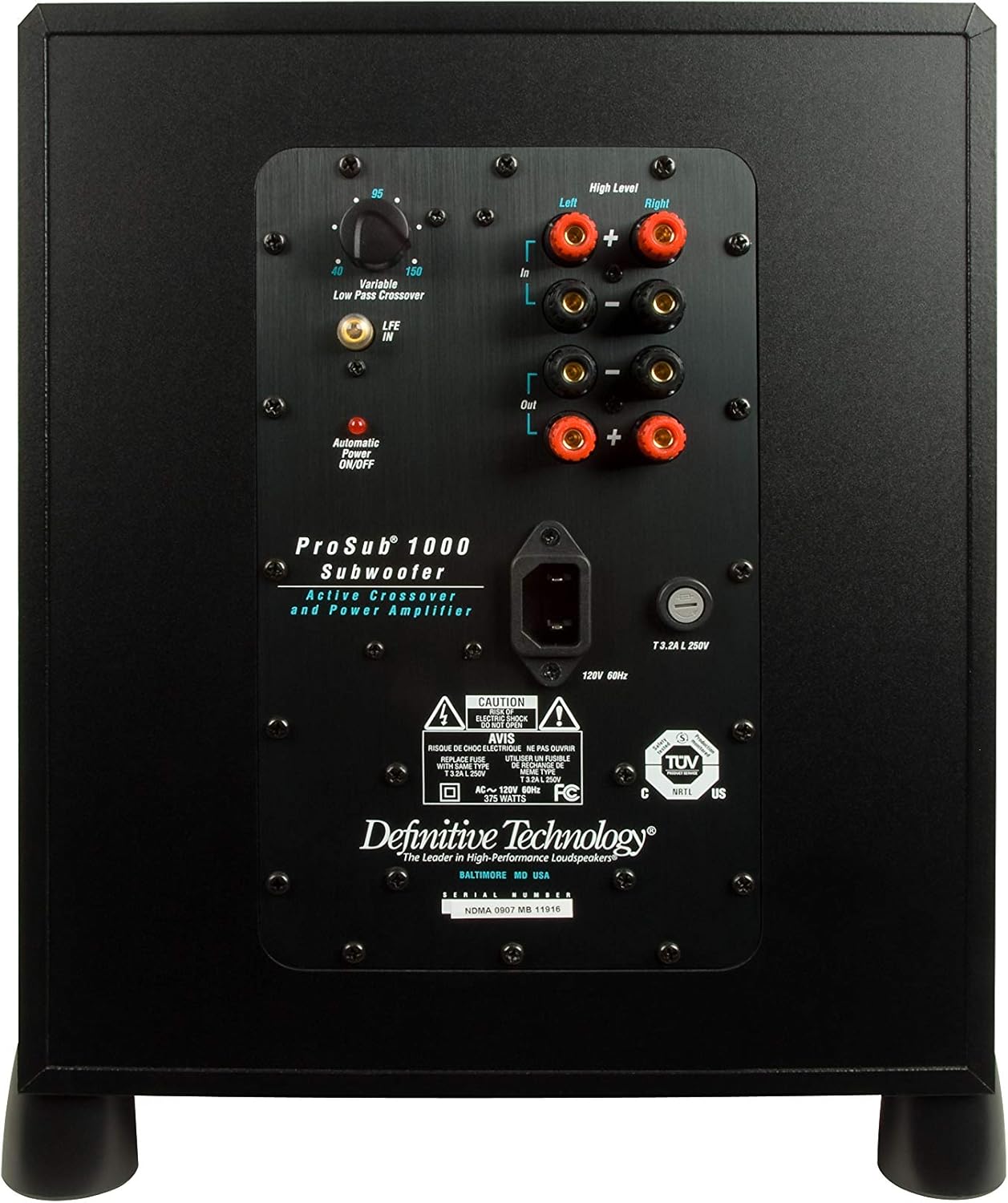 definitive technology subwoofer parts