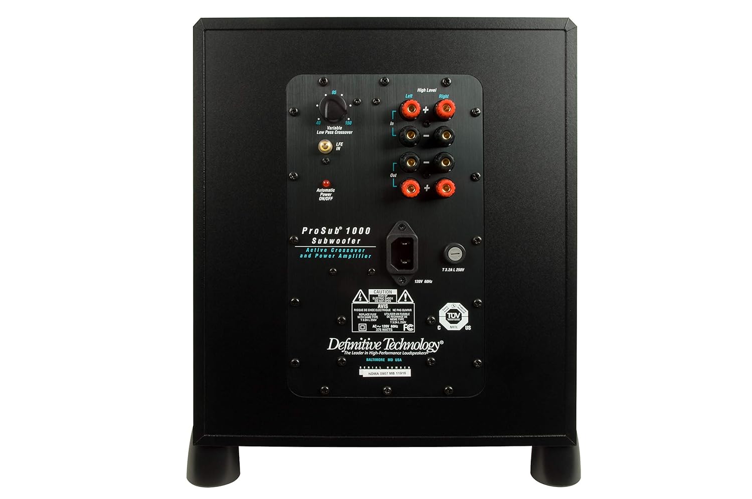 definitive technology powerfield subwoofer 700 watts manual