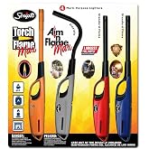 Scripto AIM 'N Flame Multi-Purpose Lighters, Pack of 4
