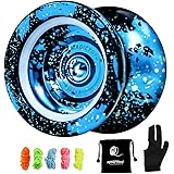 MAGICYOYO Unresponsive Yoyo N11 Professional Alloy Aluminum Yoyo, Pro Metal Yoyo with KK Bearing for Advanced Yoyo Players + 