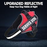 Belababy Soft No Pull Dog Harness X Small Reflective Red Adjustable Chest Vest view 6