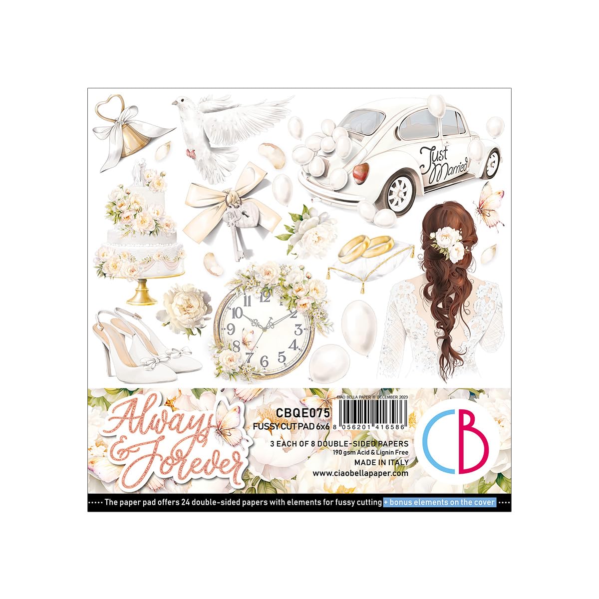 Ciao Bella Always & Forever 6"x6" Fussy Cut Pad