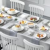MALACASA Luna 18-Piece Dinner Set White Porcelain for 6 view 9