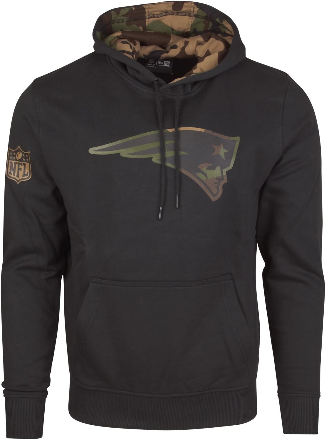 New Era Fleece Hoody Nfl New England Patriots Black Camo Amazon Co Uk Sports Outdoors