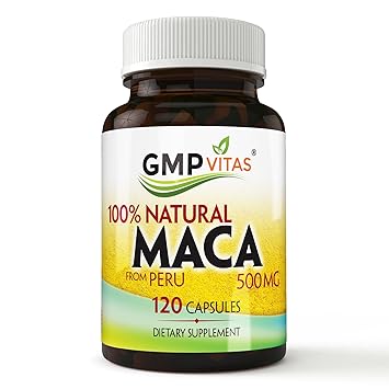 GMP Vitas® Premium Natural Peru organic maca root capsules Increase Libido, Improves Vigor,