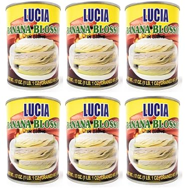 Amazon.com : Lucia Banana Blossom in Brine (6 Pack, Total of 102oz
