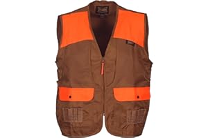Gamehide Youth Front Loader Upland Hunting Vest (Small, MarshBrown/Orange)