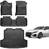 Yonugli All Weather Compatible for 2019-2025 2026 Nissan Altima Floor Mats and Trunk Cargo Liner Set Accessories Black (for 2019-2026 Nissan Altima)